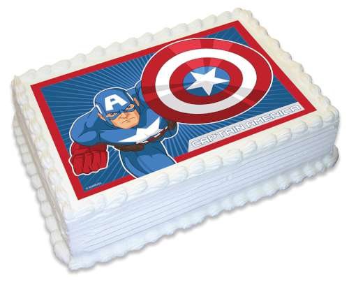 Captain America #2 Edible Icing Image - Click Image to Close